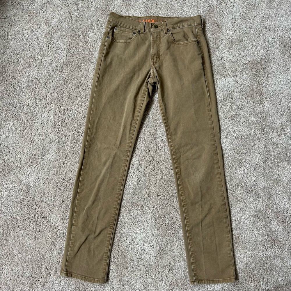 Men’s Tan Urban Pipeline Max Flex Slim Fit Pants 28x32